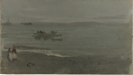 Azul y Plata - Barco Entrando en Pourville, 1899
